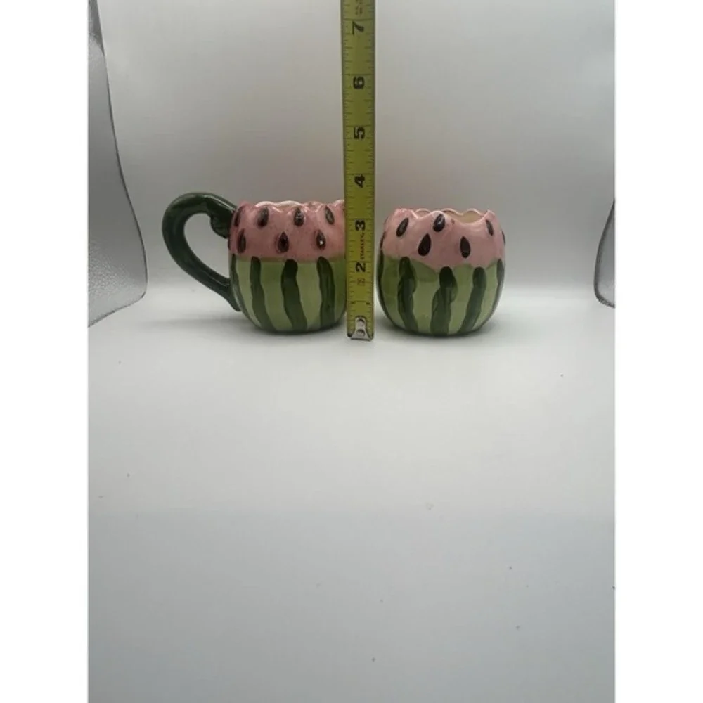 3-PC Watermelon‎ Pitcher & Creamer Set Kitchen Decor